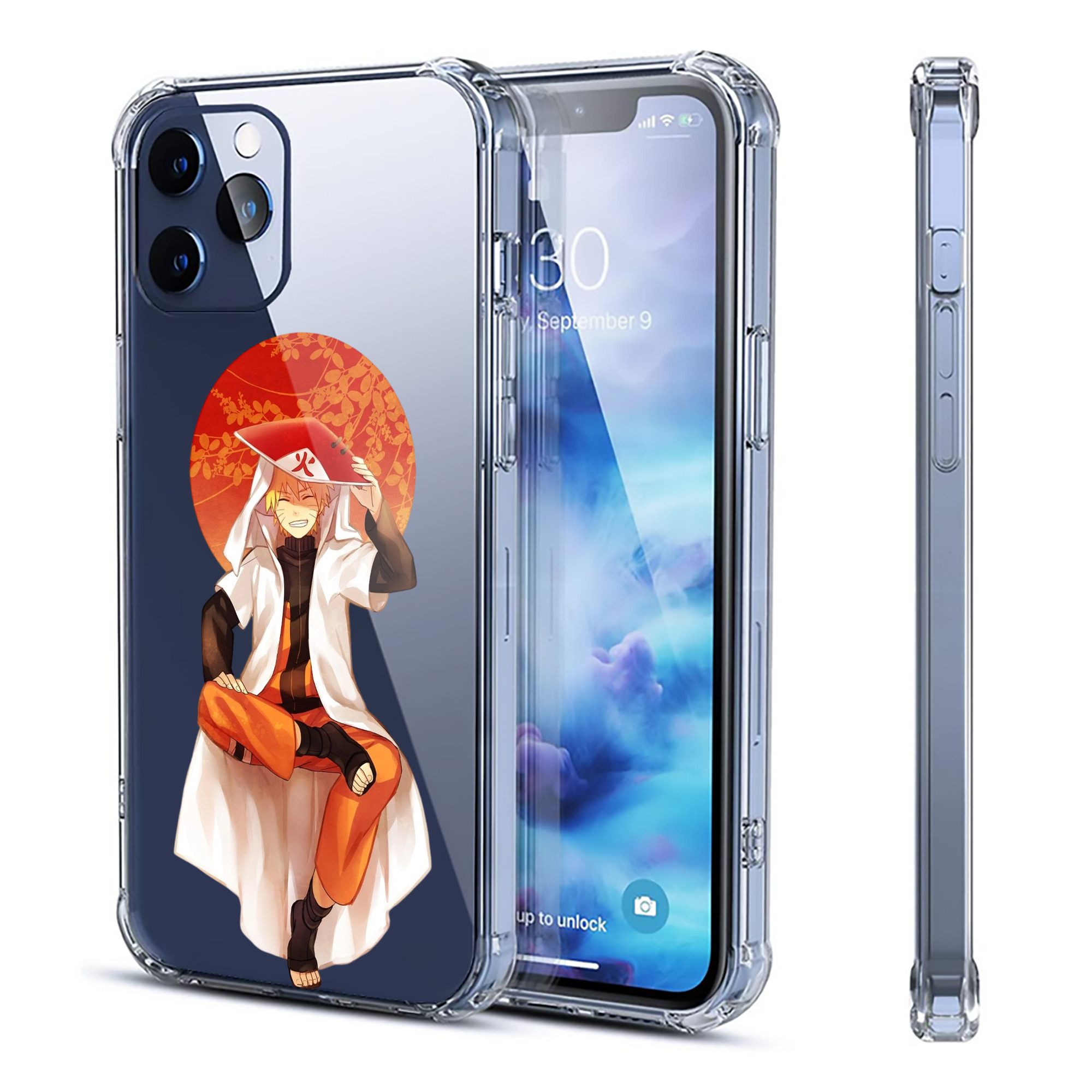 （画像用） NARUTO -ナルト- うずまき ナルト Uzumaki Naruto 【iPhone 12シリーズ対応】透明スマホケース（クリアソフトケース）